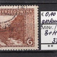 Bosnien und Herzegowina 1906 Freimarken MiNr. 33 A gestempelt -1
