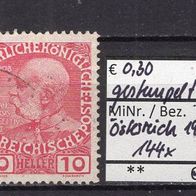 Österreich 1908 Freimarken: 60jähriges Regierungsjubiläum MiNr. 144 x gestempelt -1