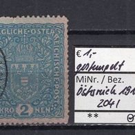Österreich 1917 Freimarken: Wappen MiNr. 204 I gestempelt