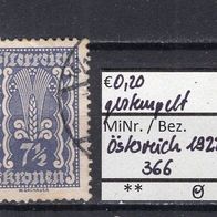 Österreich 1922 Freimarken MiNr. 366 gestempelt