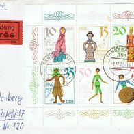 DDR MiNr. 2472-77 Klbg. Hist. Puppen Satzbrief gelaufen Tagesstempel