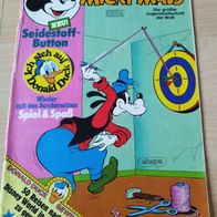 Comic Heft Walt Disneys Micky Maus Nr. 9 1984 ohne Seidenstoff Button