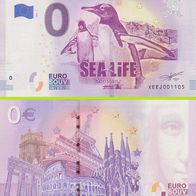 0 Euro Schein Sea Life Konstanz XEEJ 2019-1 selten Nr 2875