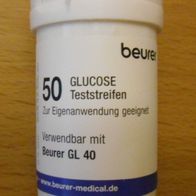 Beurer GL40 Blutzucker - 50 Teststreifen - NEU & OVP