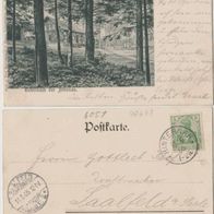 Gabelbach-Hinternah-Ilmenau-AK 1901 gel.1905 Beruf Drahtweber Gottlieb Reif Erh.1