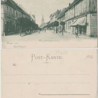 Gardelegen-AK-Magdeburger Str. um 1902 kleine Karte 77x140 mm Erhal.1