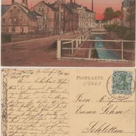 Gersdorf- Chemnitz-AK 1910 Partie an der Dorfstraße colorierte Karte Erh.1