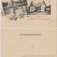 Gießhübel-Sauerbrunn Karlsbad-AK um 1900 Gruss von Lokal Musik-Au Erh.1