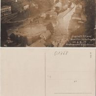 Glashütte-Bahnhof-Foto-von oben AK 08.07.1927 Unwetter-Katastrophe Varia. Erh.1