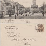 Gotha-Hauptmarkt- Westseite AK 1905 Erhaltung .1