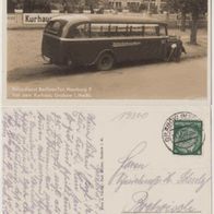 Grabow-Mecklenburg-Foto-AK 1935 Reisedienst Störtebecker Bus mit Fahrer Top Karte