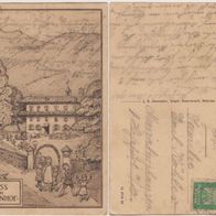 Grafenaschau-Lindenhof Schwaigen 1925 Künstlerkarte Erh. 2