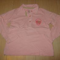 superschönes Girl Langarmshirt Polostyle Blusenshirt H&M Gr.104/110 rosa (0715)