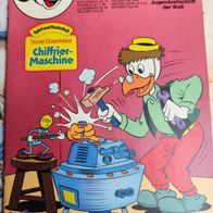 Comic Heft Micky Maus Nr. 16 / 14.04.1981 mit Bastelbogen Chiffrier-Maschine