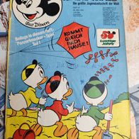 Comic Heft Micky Maus Nr. 21 / 26.05.1973 mit Panzerknacker Spiel