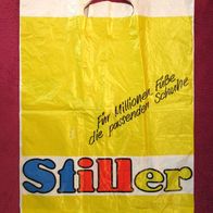 Plastik Tüte Einkaufstüte "Schuh Stiller" 32x45cm Einkaufs Tasche Trage Sammler