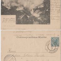 Graupen-Krupka-Sudeten- AK Stadtbrand vom 5.8.1904 Erh.2