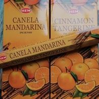 20 HEM Räucherstäbchen Zimt Mandarine Incense Sticks