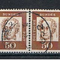 Bund MiNr. 356 y waagerechtes Paar Orts- bzw. Tagesstempel
