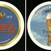 Bierdeckel "Bavaria Weizen" Eder & Heyland`s Brauerei Großostheim Lkr. Aschaffenburg