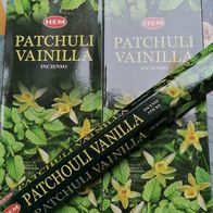 20 HEM Räucherstäbchen Patschuli Vanille Patchuli Vanilla Incense Sticks