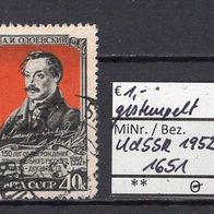 Sowjetunion 1952 150. Geburtstag von Aleksandr Odojewskij MiNr. 1651 gestempelt