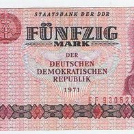 Banknote 50 Mark DDR 1971 S-Nr. EF9305283