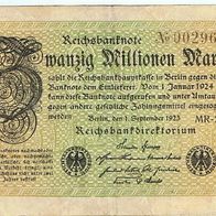 Banknote 20 Millionen Mark 1923 K-MR-23 S-Nr. 002961