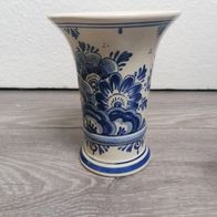 Vase Delft blau Blumenmotiv handbemalt *