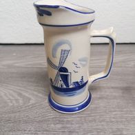 Milchkanne Kännchen Delft Windmühle Porzellan *