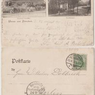 Hänchen-Lübbenau-Lausitz 1903 Gasthof Guthke und Dorfstraße Erh.2