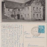 Hartmannsdorf-Dippoldiswalde AK 1956 Gasthaus Liebscher mit Fleischerei Erh.1