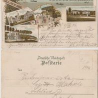 Heiligendamm 1904 Gruss aus Litho 5Bilder Erh.1