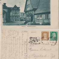 Herford-Münsterkirchplatz AK 1927 mit schönem Luftpost Reklamestempel Erh.1