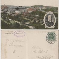 Herrnhut-AK 1910 mit Bild von Nikolaus-Ludwig Graf von Zinzendorf Erh.1