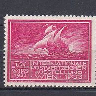 alte Reklamemarke - WIPA 1933 Internat. Postwertzeichenausst. Wien 1933 (325)
