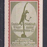 alte Reklamemarke - Deutsche Ges. f. Kaufmanns-Erholungsheime - Traunstein 1912 (330)