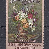 alte Reklamemarke - J.D. Stiefel´s Medicinische Seifen - Offenbach (331)