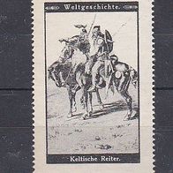 alte Reklamemarke - Weltgeschichte - Keltische Reiter (333)