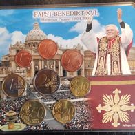 Deutschland : Sonder Eurosatz Papst Benedikt XVI 2005 D original Blister