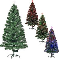 Weihnachtsbaum mit LED-Beleuchtung & Stern 210 cm und 588 Spitzen - Weihnachten Tanne