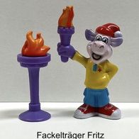 Milka - Figuren-Serie "Olympiade 2002" --Figur Fackelträger Fritz-- + BPZ