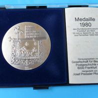Deutschland BRD 1980 Münze Medaille Feinsilber 1000/000 ca.50 g Bundespostmuseum