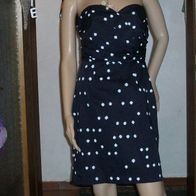 tolles Bustierkleid Gr. 40 H& M Polka Dotts Rückenfrei, rägerlos