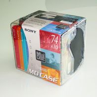 10er-Pack Sony Color MiniDisc MD 74 - OVP