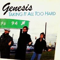 Genesis - Taking It All Too Hard / Silver Rainbow - 7"- Atlantic 7-89656 (US) PROMO