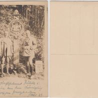 Grenzbaum-Bayern-Fotokarte 1928 Die Stahlhelmer Rühle u. Thehe-sehen wir Erh1.