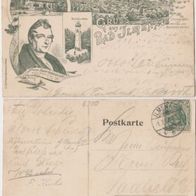 Ilmenau-AK-1907 Ereigniskarte 24. Stenographen Verbandstag Gabelsberger Erh.1