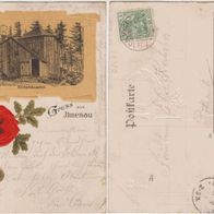 Ilmenau-Göthehäuschen-AK 1904 Prägedruck Erh.2