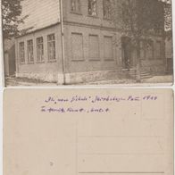 Jakobshagen-Dobrzany-Pommern Fotokarte 1914 Die neue Schule Erh.1
